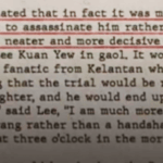 British Envoy: “Lee Kuan Yew May be Assassinated” in his letter