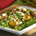 Simply Delicious Recipe: Yellow roasted beets with feta and almonds